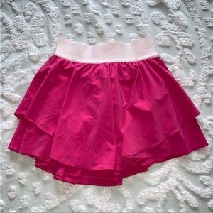 Women’s 0 Regular LULULEMON Court Rival High Rise Skirt Sonic Pink White